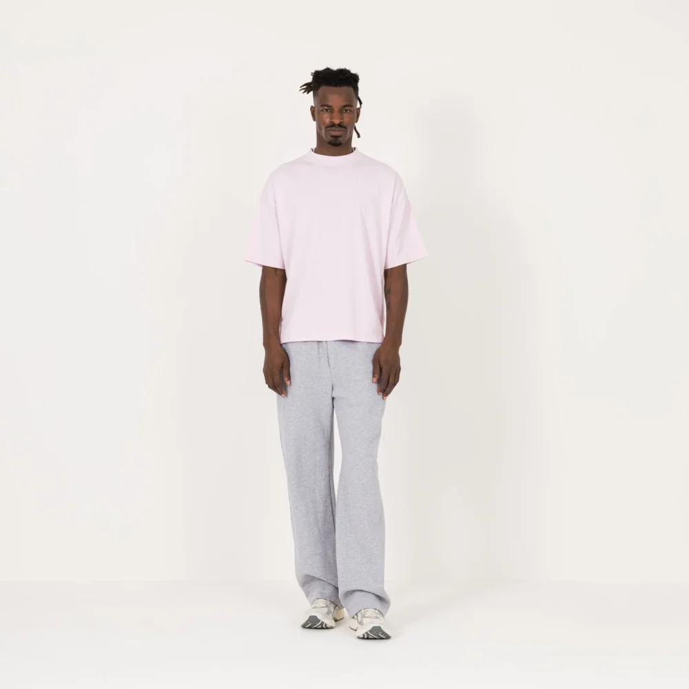 Cropped T-Shirt - Light Pink - 4