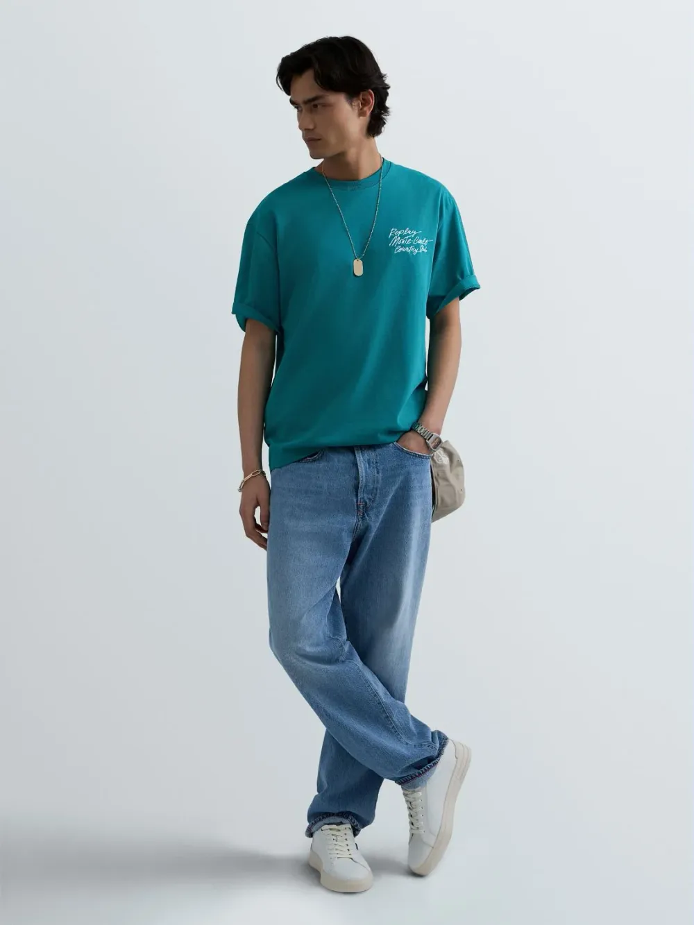 MONTE CARLO COUNTRY CLUB COLLECTION T-SHIRT WITH TENNIS PRINT ON THE BACK