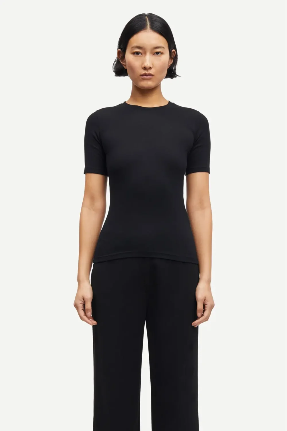 Short sleeved t-shirt in black
