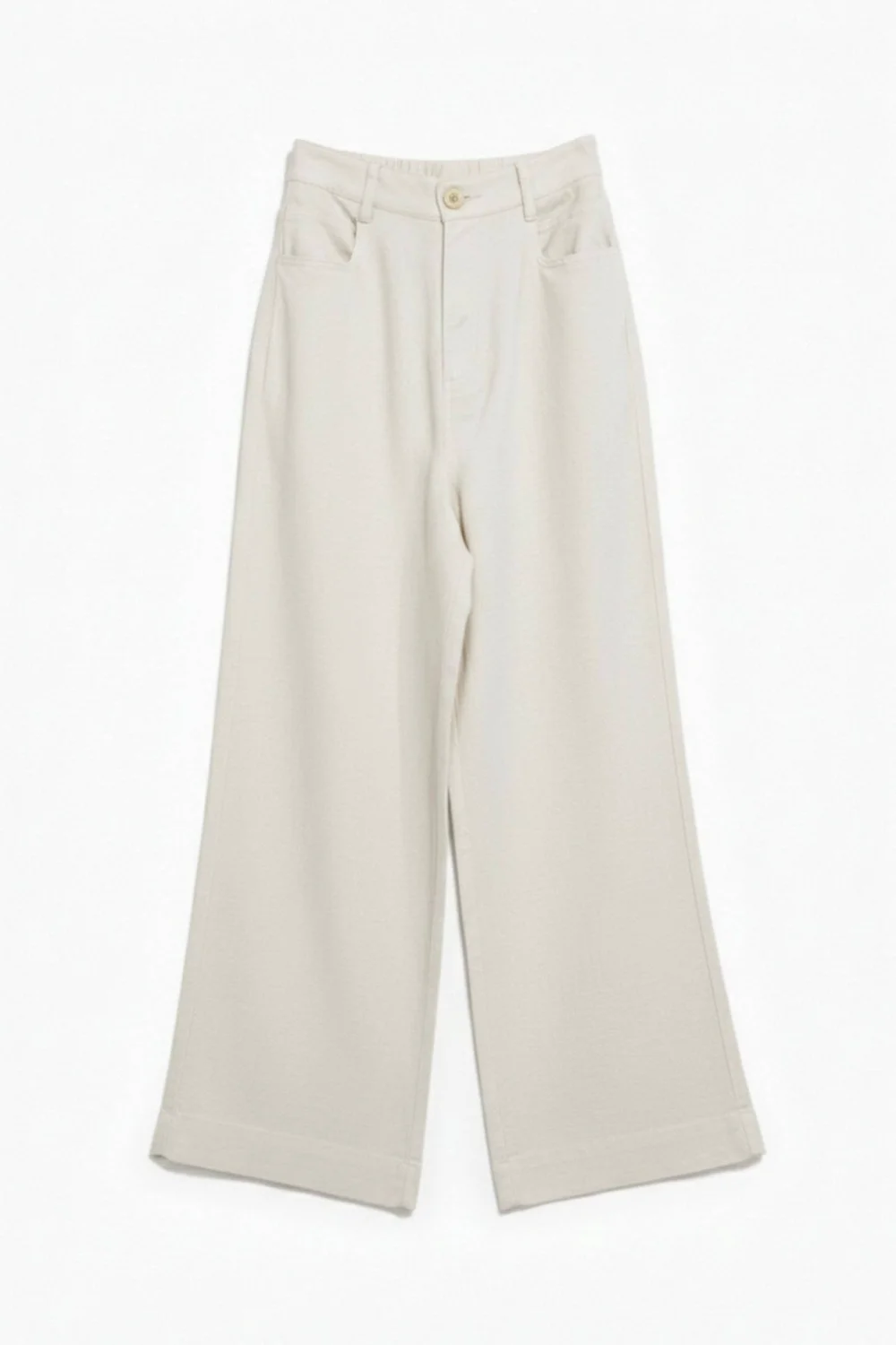 Hosen aus Leinen & Lyocell: Blanc cassé