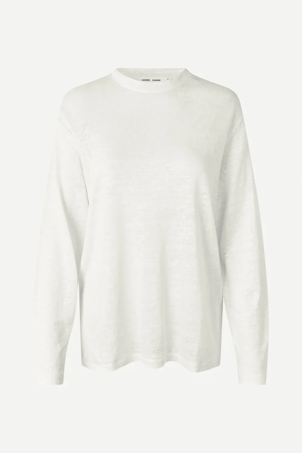 Loose linen shirt in whipped cream