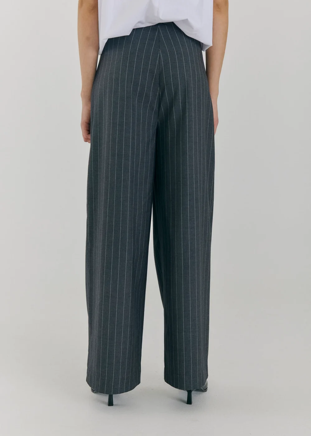 Novia pants in grey melange - 4