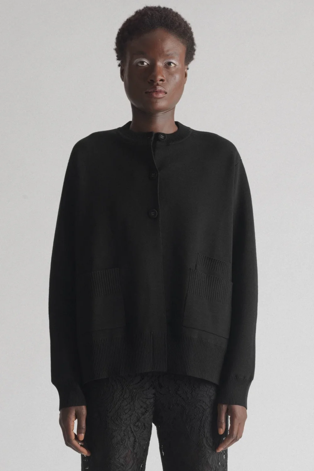 Coco cardigan by Hope - black milano knit