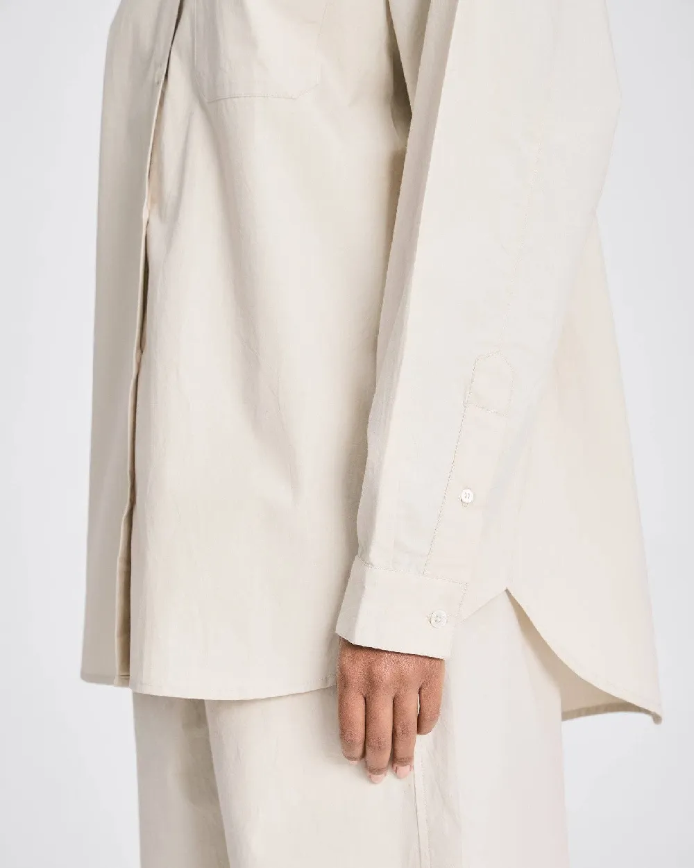 Astrid Hemd Popeline GOTS 243975 - Antikgrau: S - 3