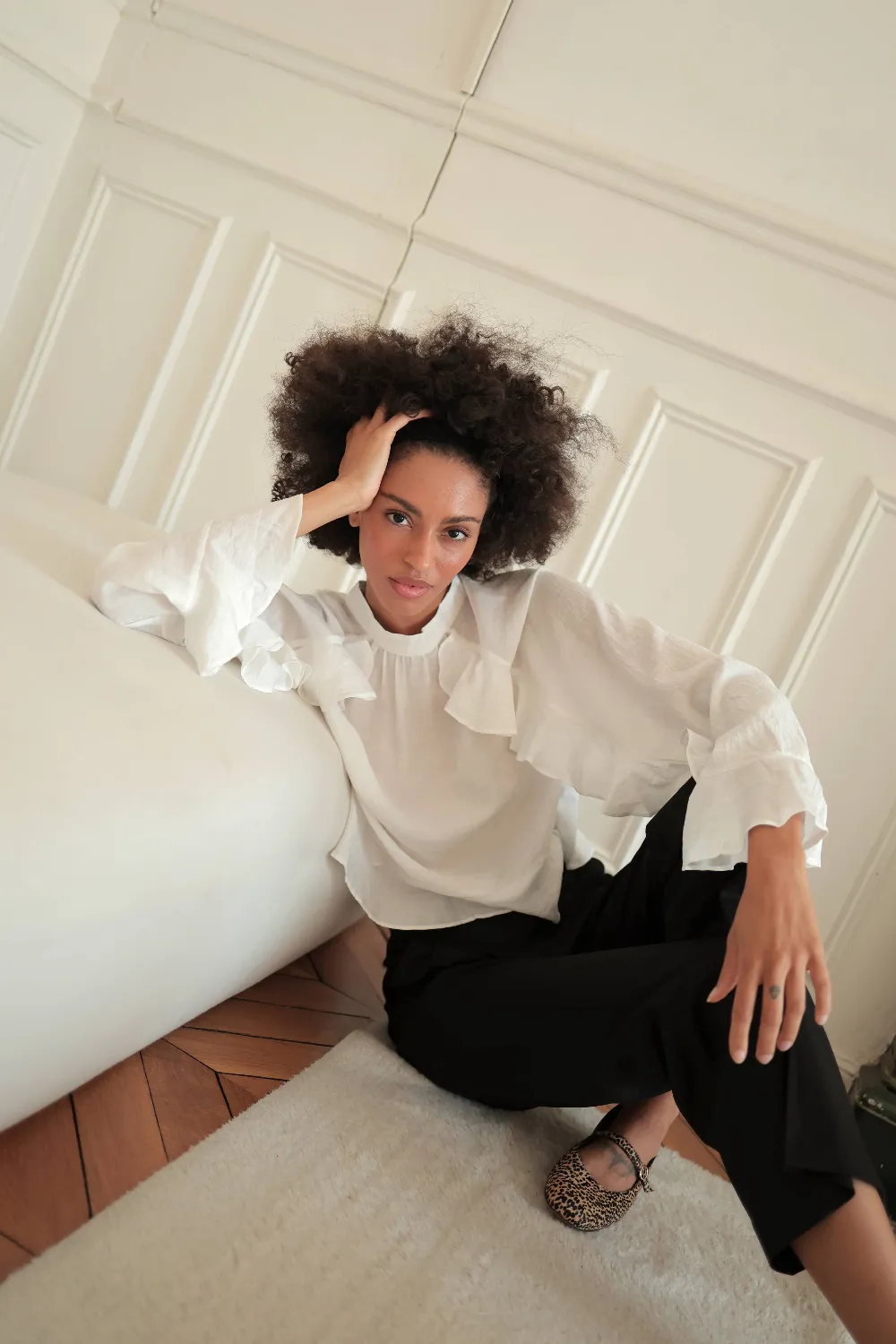 Emma silk shirt / one size