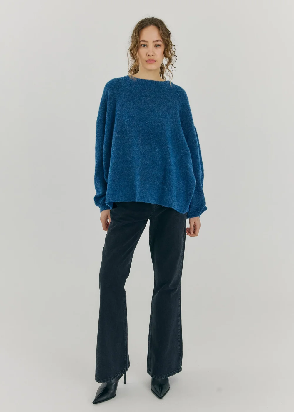 Halli knit top in teal