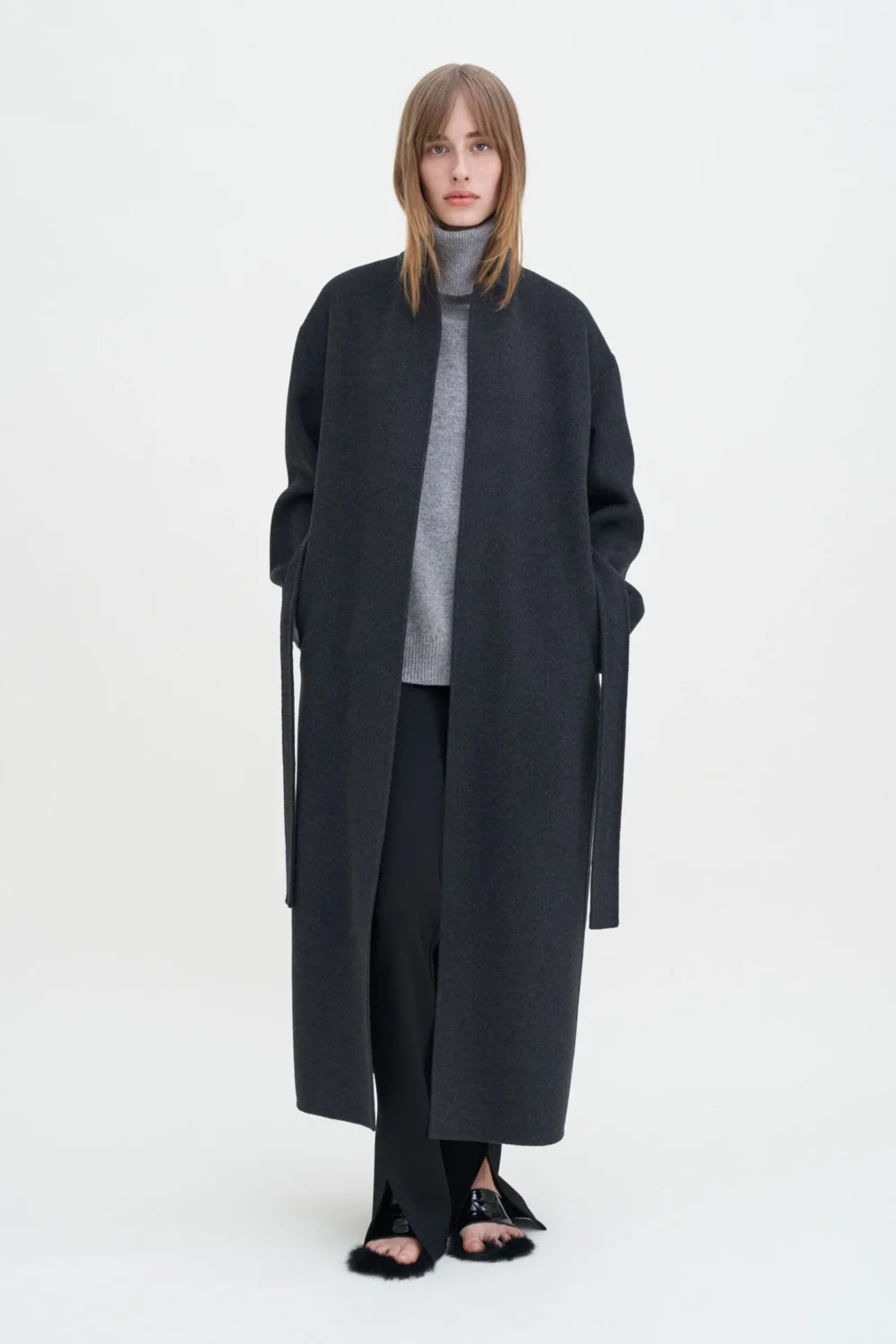 Alexa woolcoat in anthracite by Filippa K