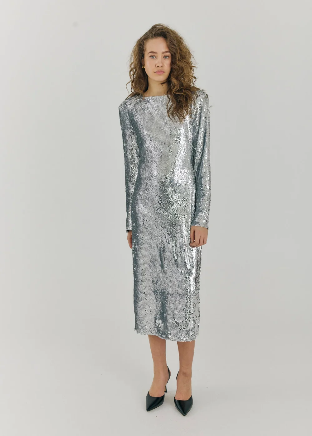 Emma dress in silver