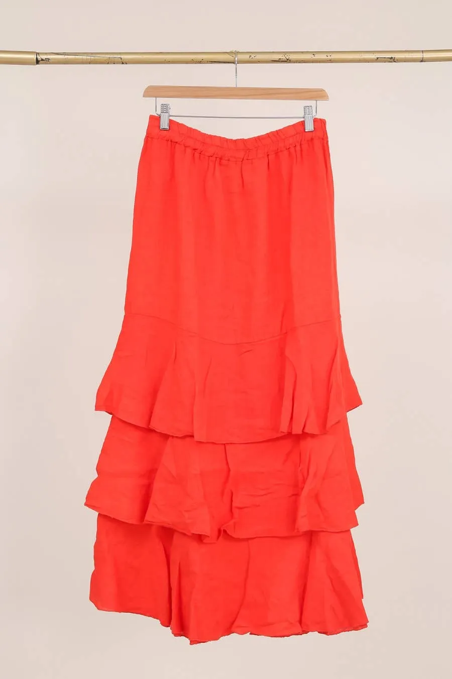 Noe maxi linen skirt REF. 80420: Himmelblau - 3
