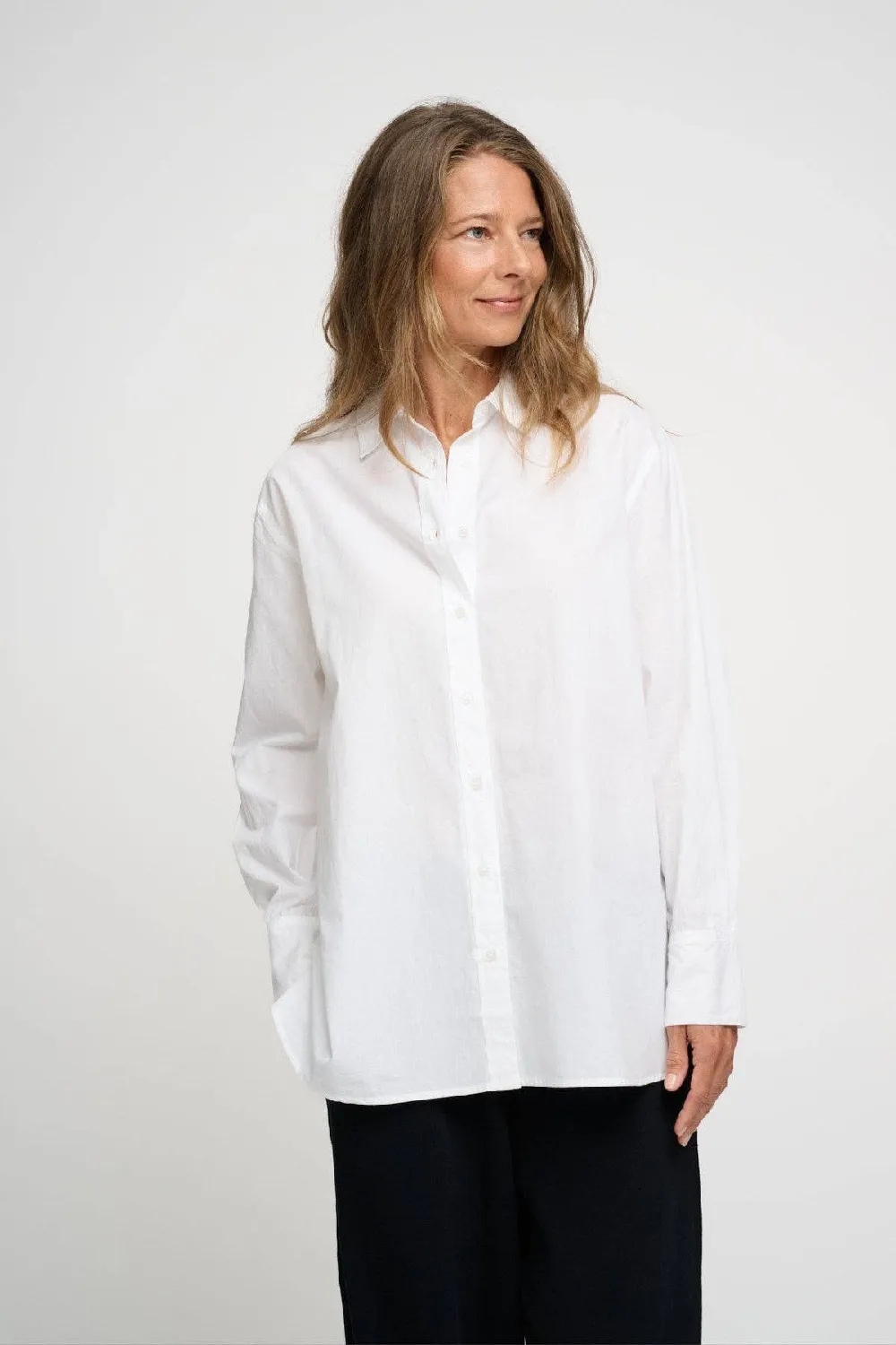 Clean Shirt Poplin – Weiß