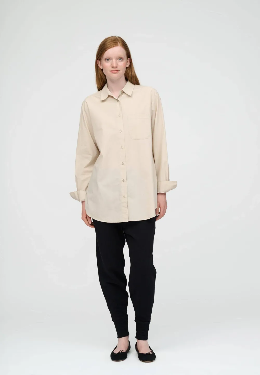 Gaia-Hemd Popeline: pure Beige - 5