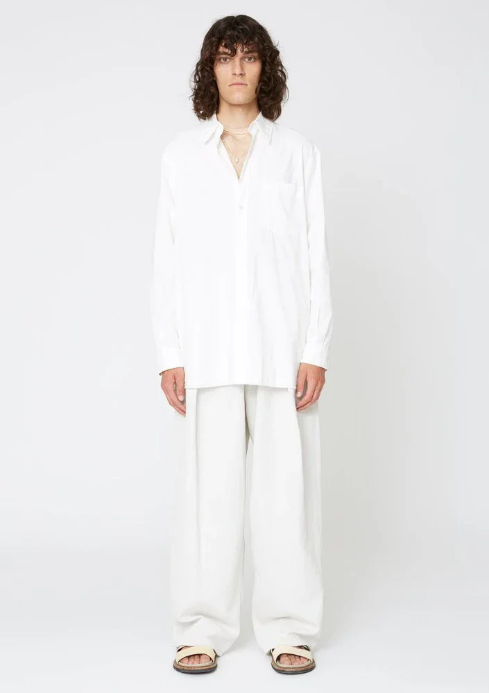 Spain shirt in off white by Hope