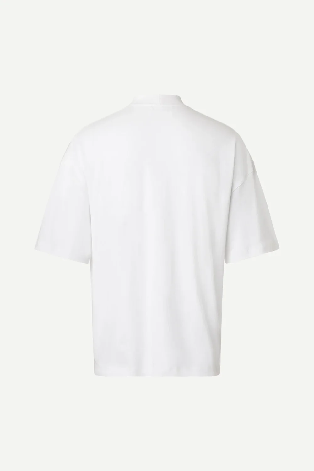 MOCK NECK T-SHIRT IN WHITE - 2