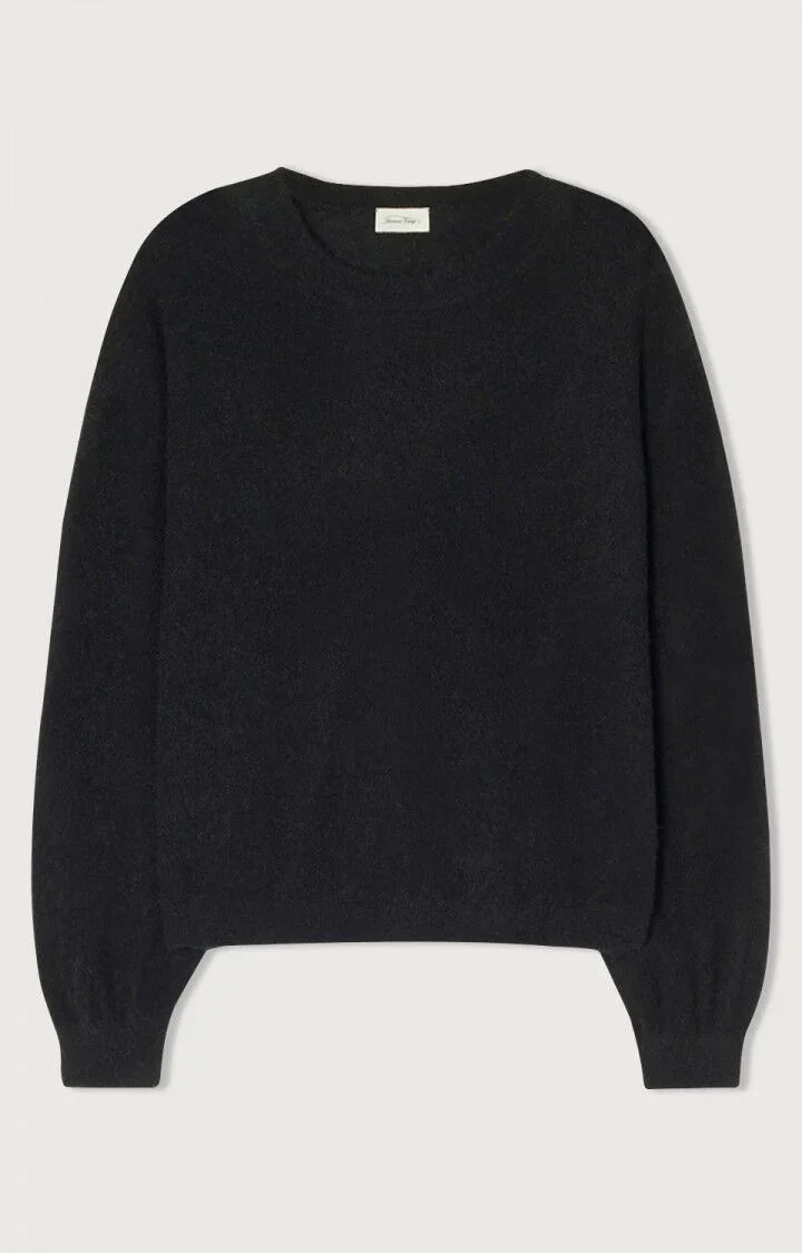 BUBBLE SHAPED JUMPER IN CARBONE