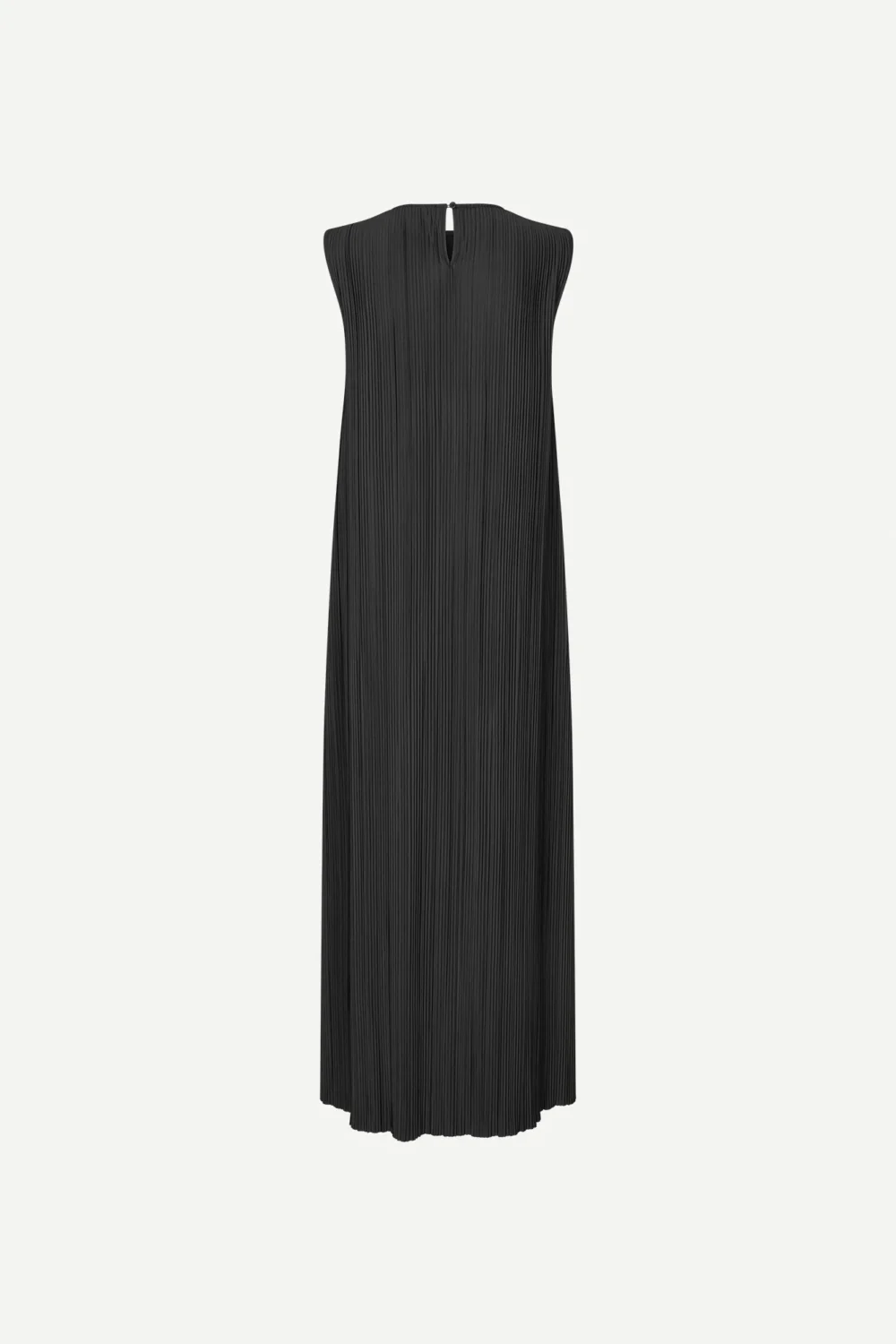 Pleated maxi dress in black - 5