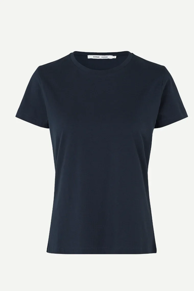 Basic crew neck shirt in sky captain