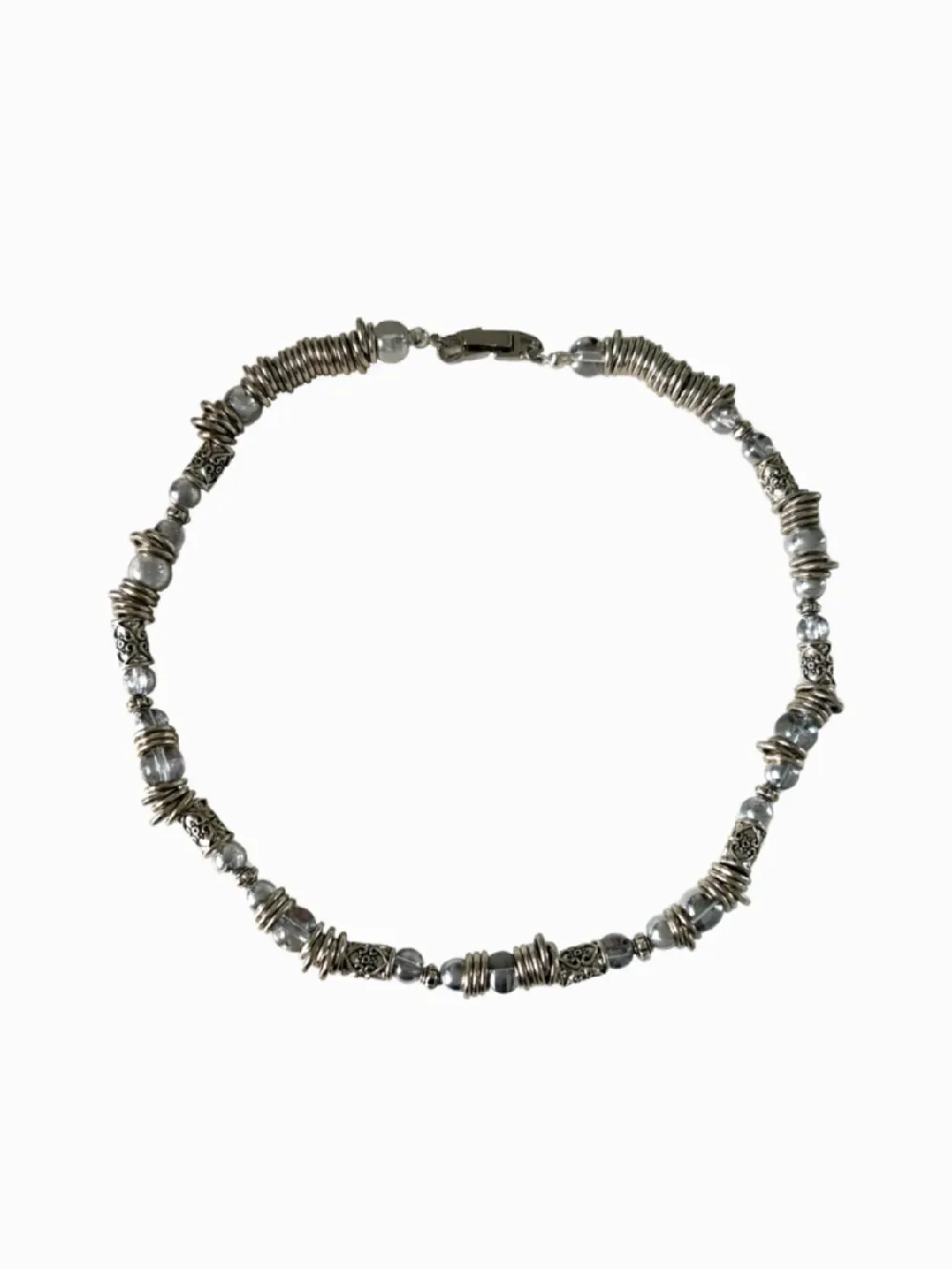 weak generation glass beads necklace