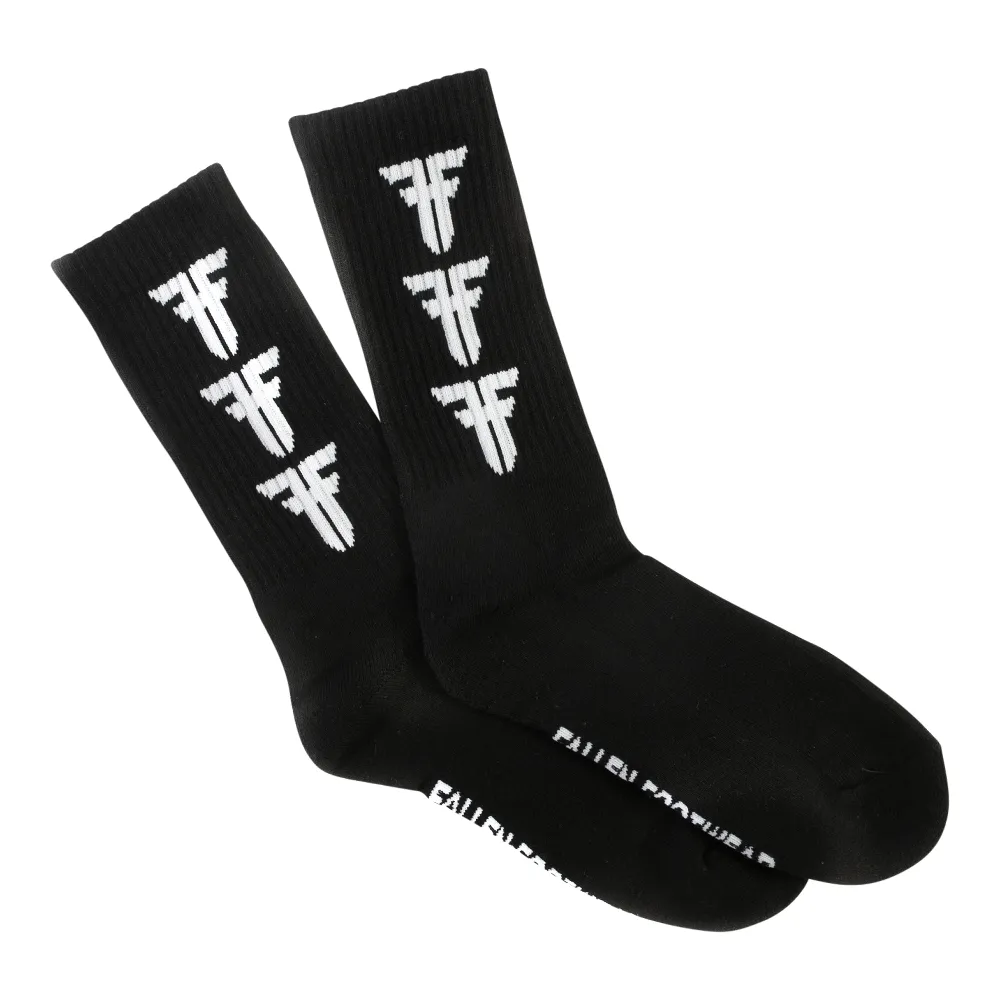 Step & Repeat Sock | Black/White