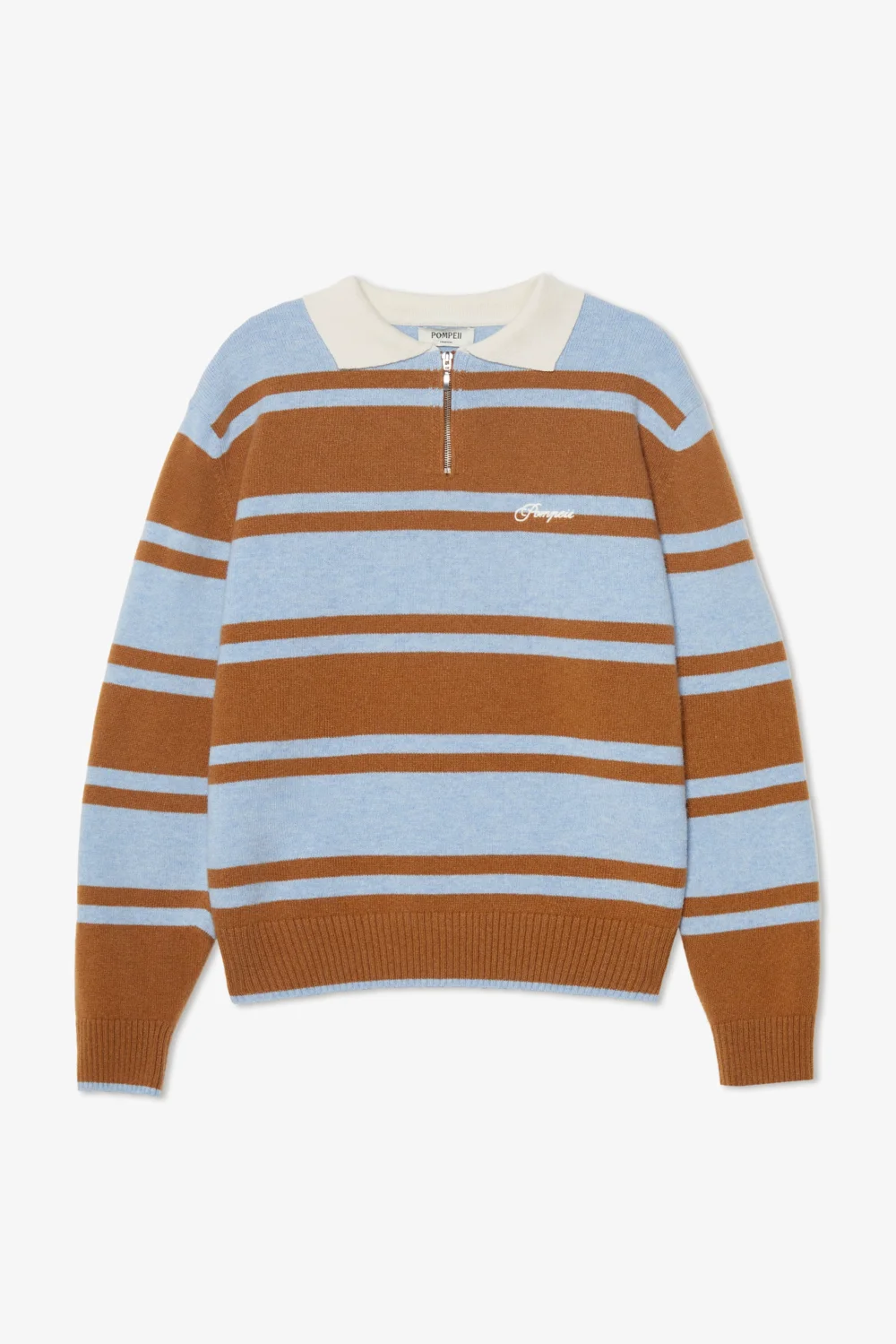 RUGBY BROWN KNIT POLO - 4
