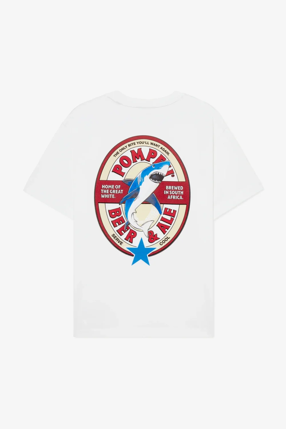 WHITE POMPEII BEER TEE