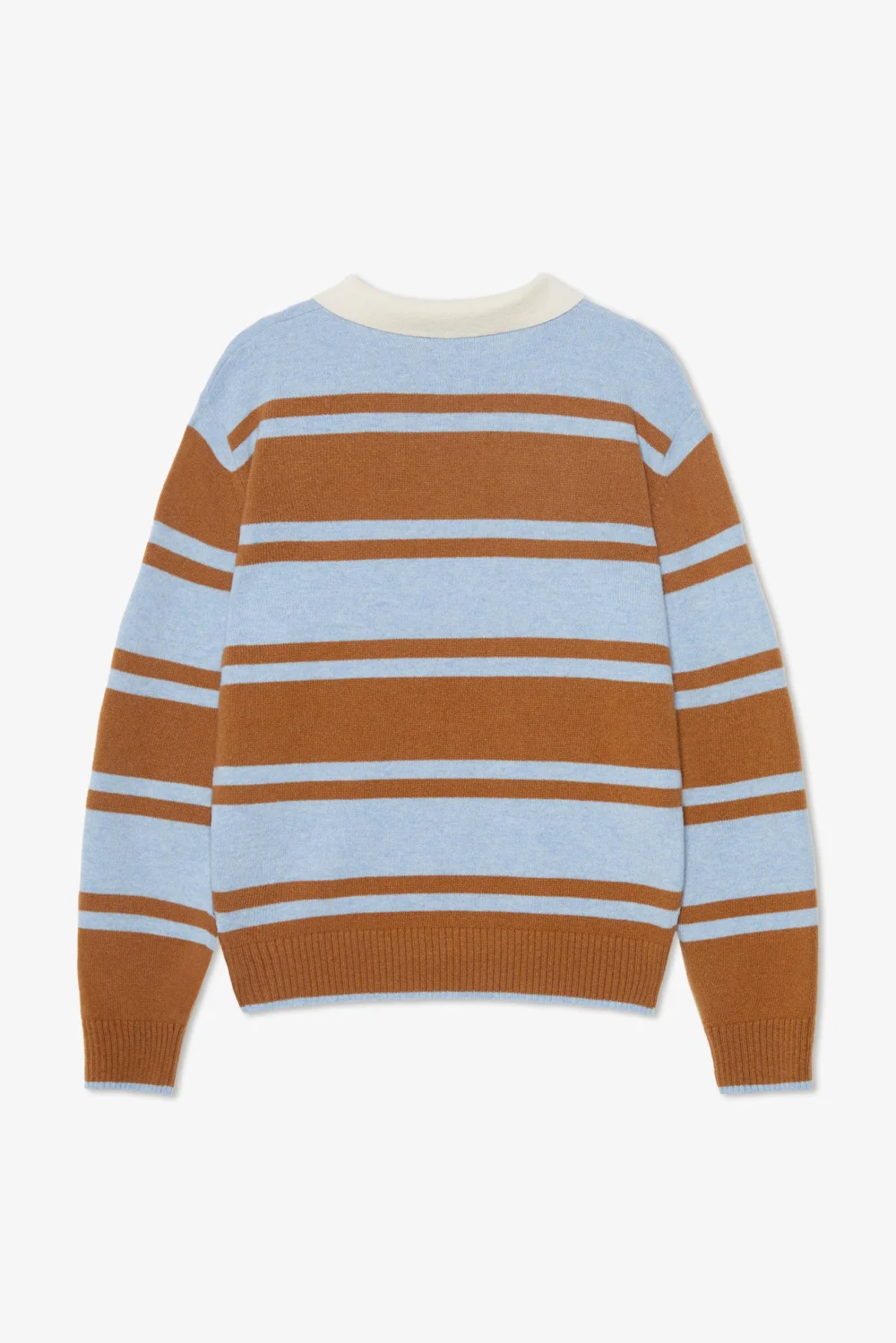 RUGBY BROWN KNIT POLO - 5