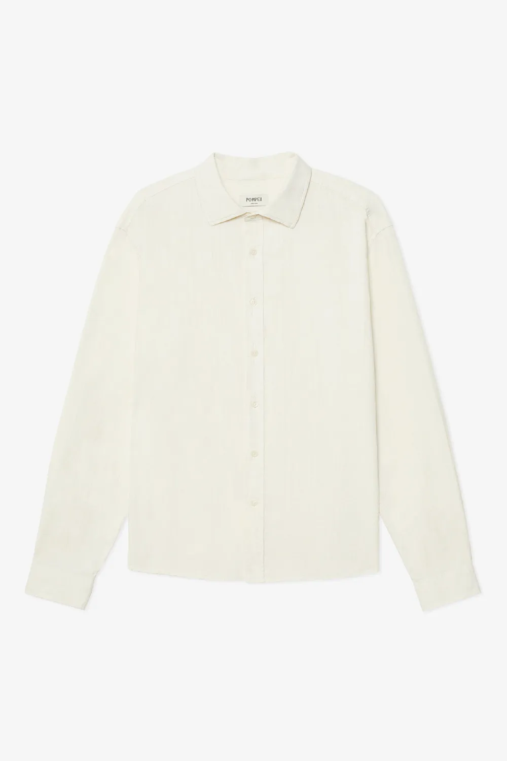 CREAM STRUCTURED RELAXED SHIRT