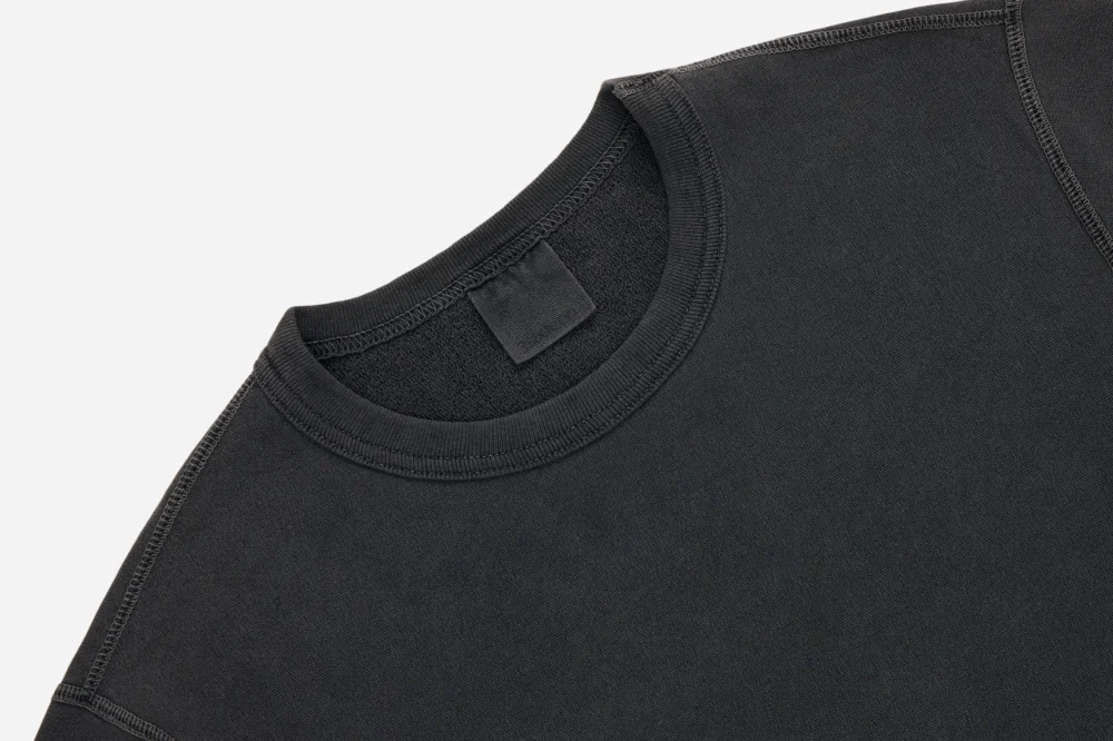 Garment Dyed French Terry Crewneck ~ Smoke - 3