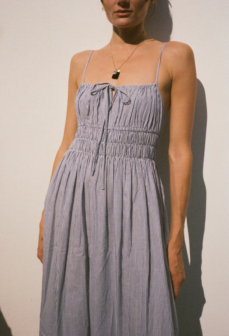 Gabriela Stripe Cotton Dress - 2