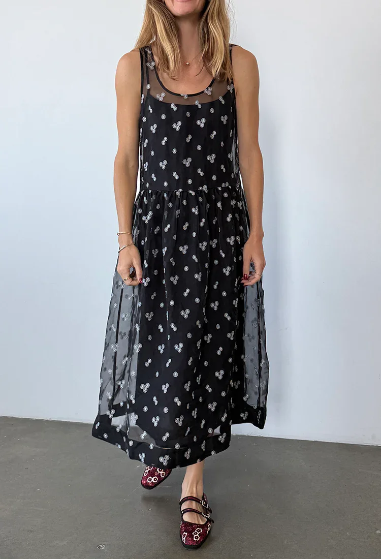 Mariella Black Organza Dress