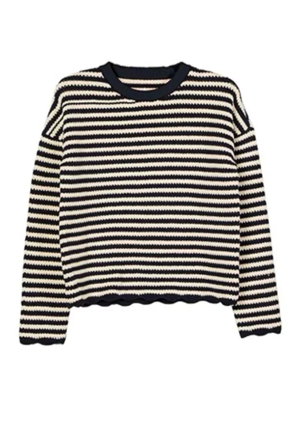 Febo Navy Stripe Pullover - 3