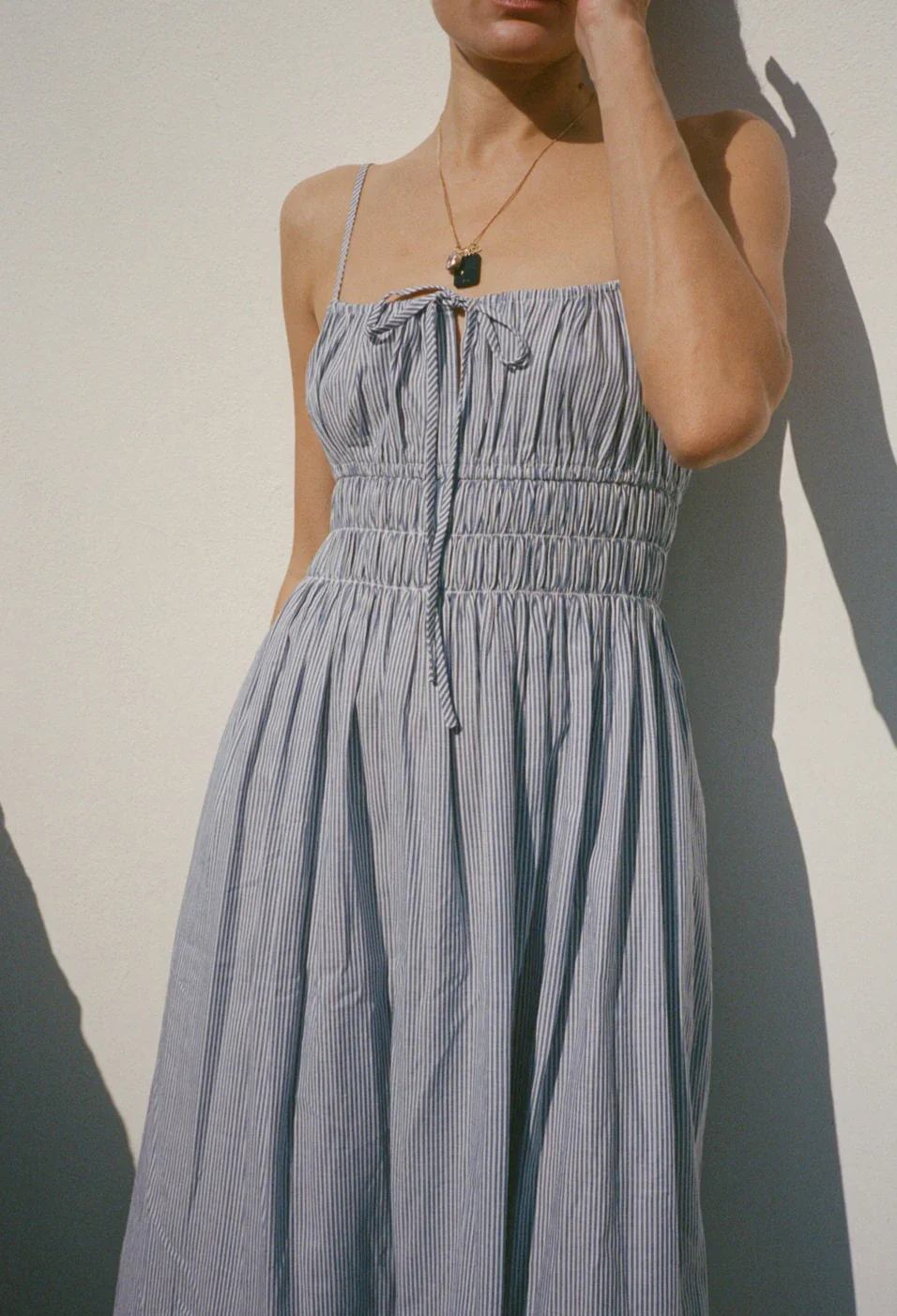 Gabriela Stripe Cotton Dress - 4