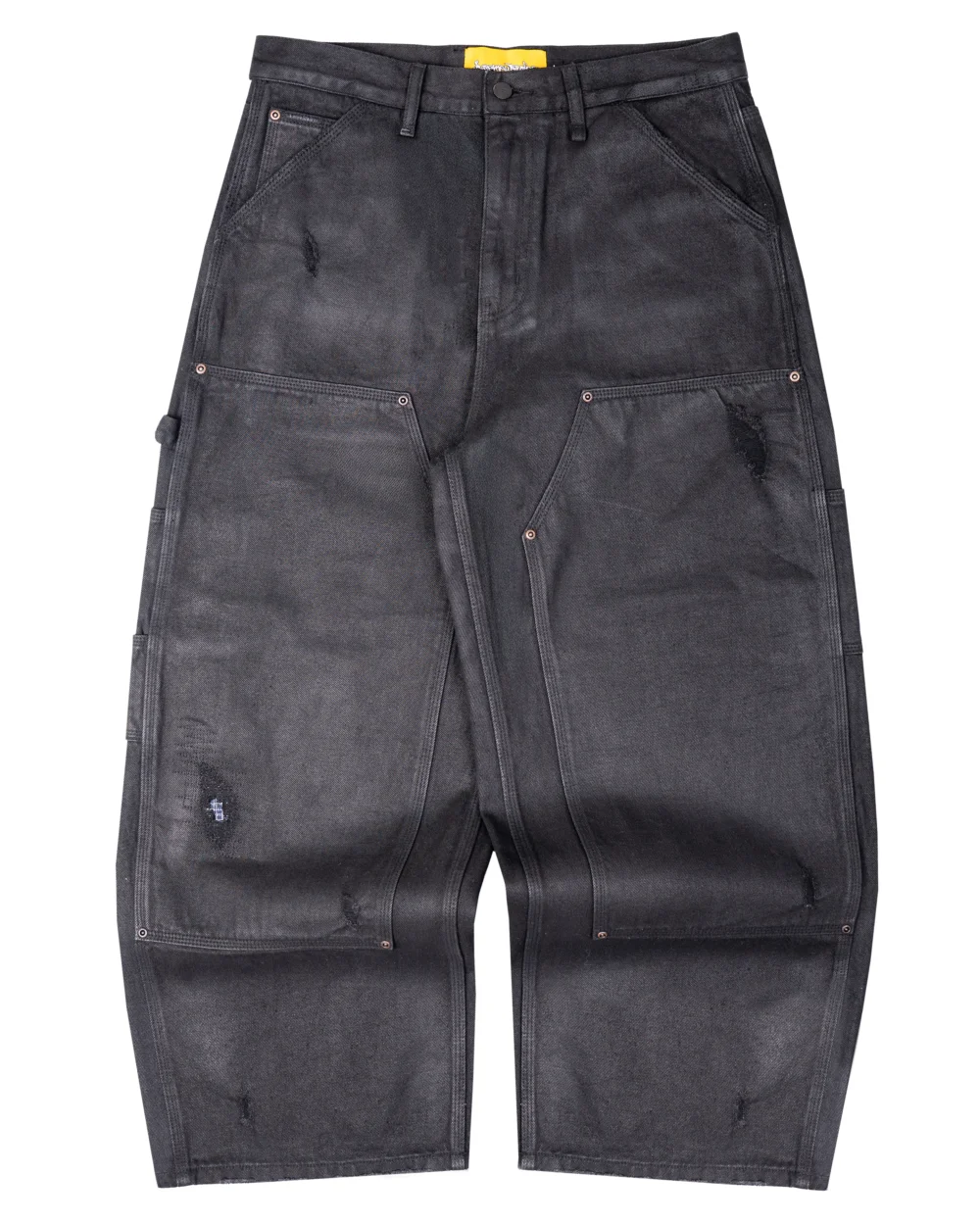 WAXED DOUBLE KNEES (BLACK)