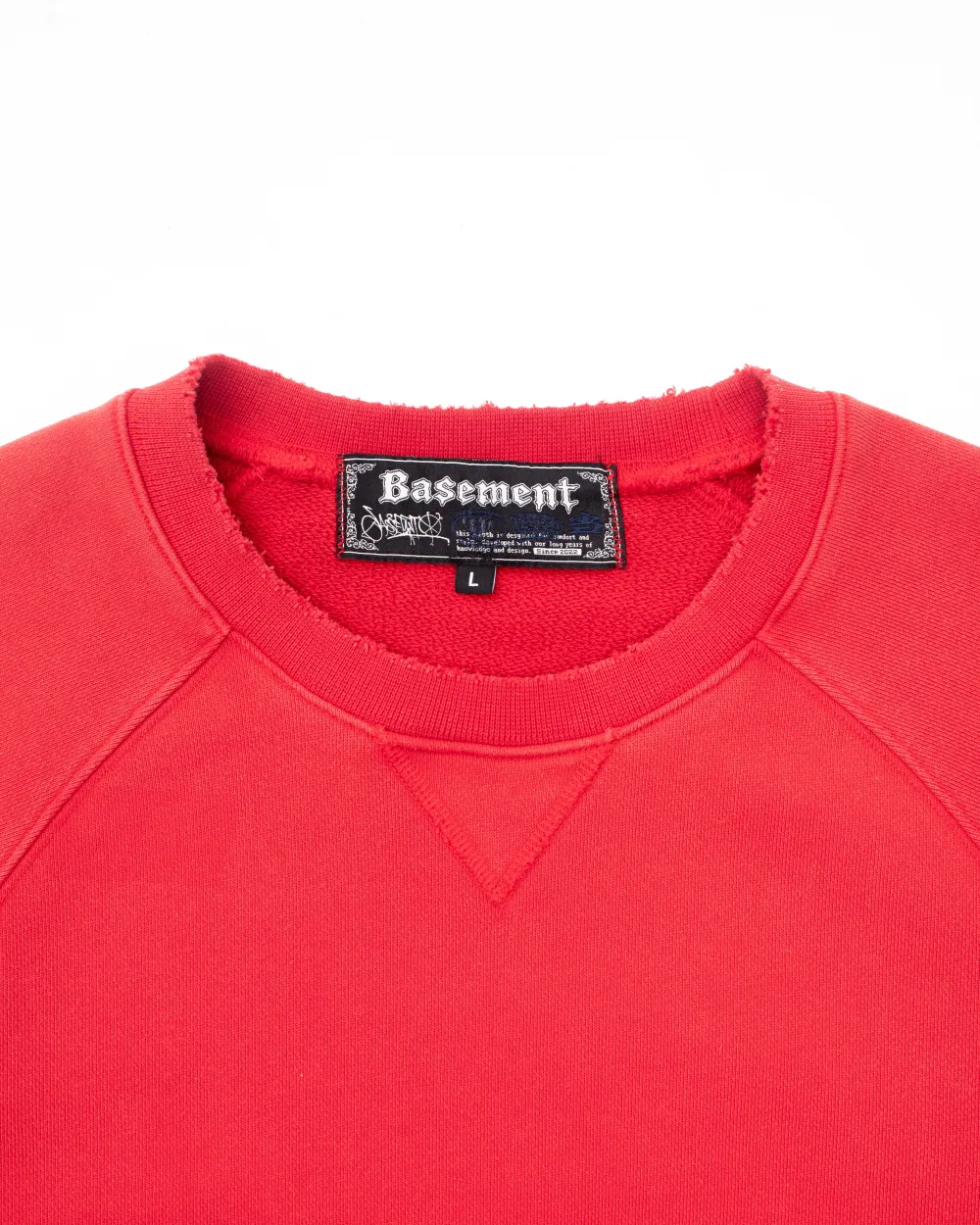 VINTAGE RAGLAN CREWNECK RED - 4