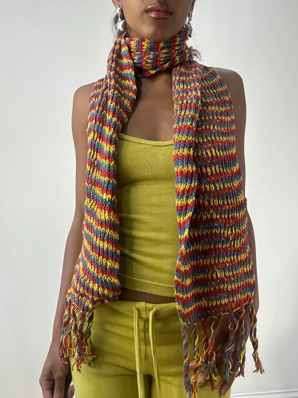 💻‼️ BEST PICKS | one size knit striped scarf