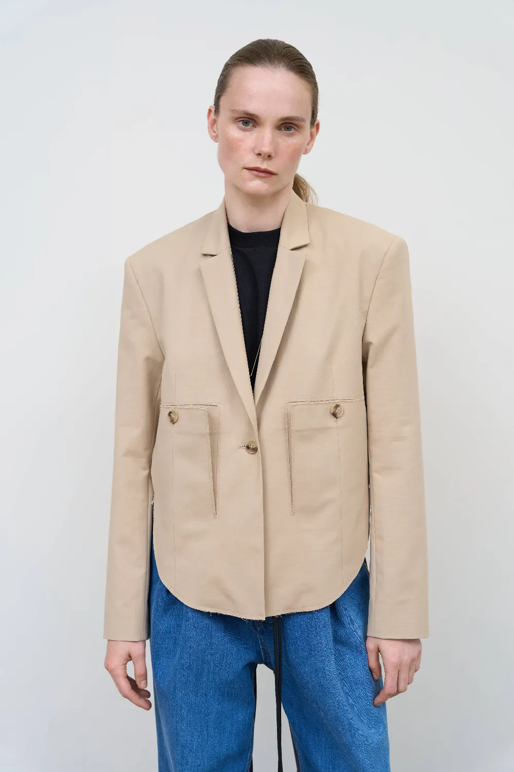 CROPPED COTTON JACKET