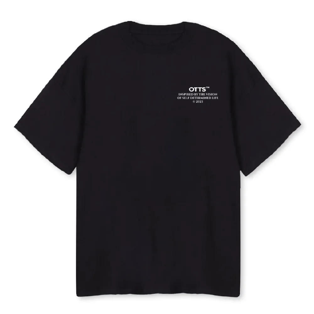 NORICHTEE Black Oversized Tee.
