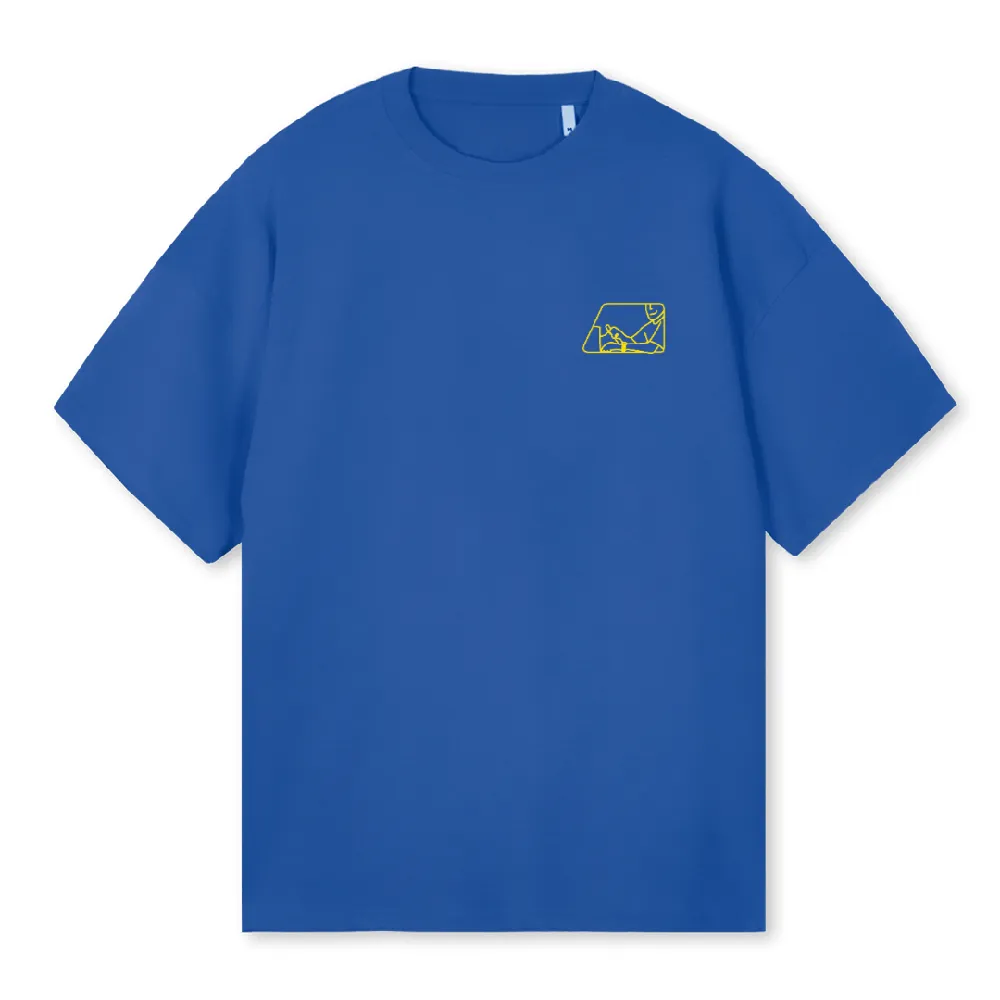 BLUEE Cobalt Blue Oversized Tee.