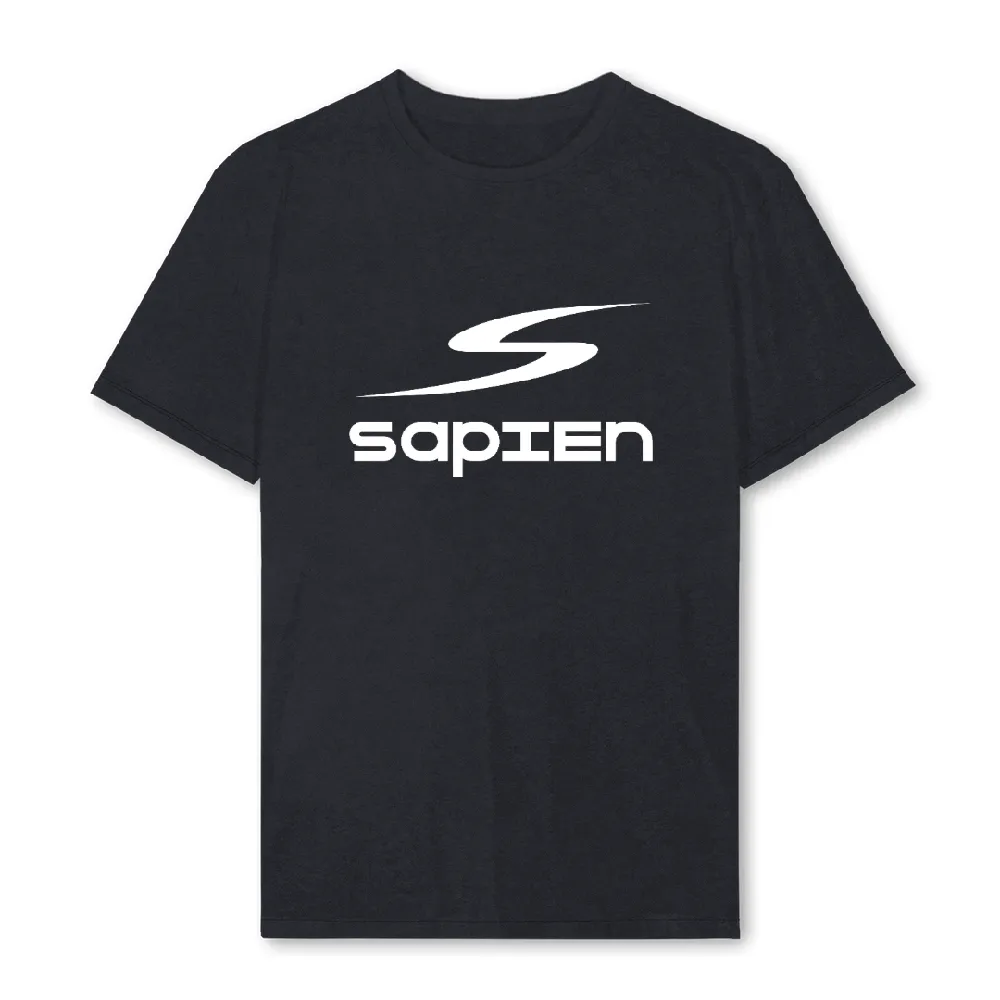 SAPIENTEE Vintage Black Regular Tee.
