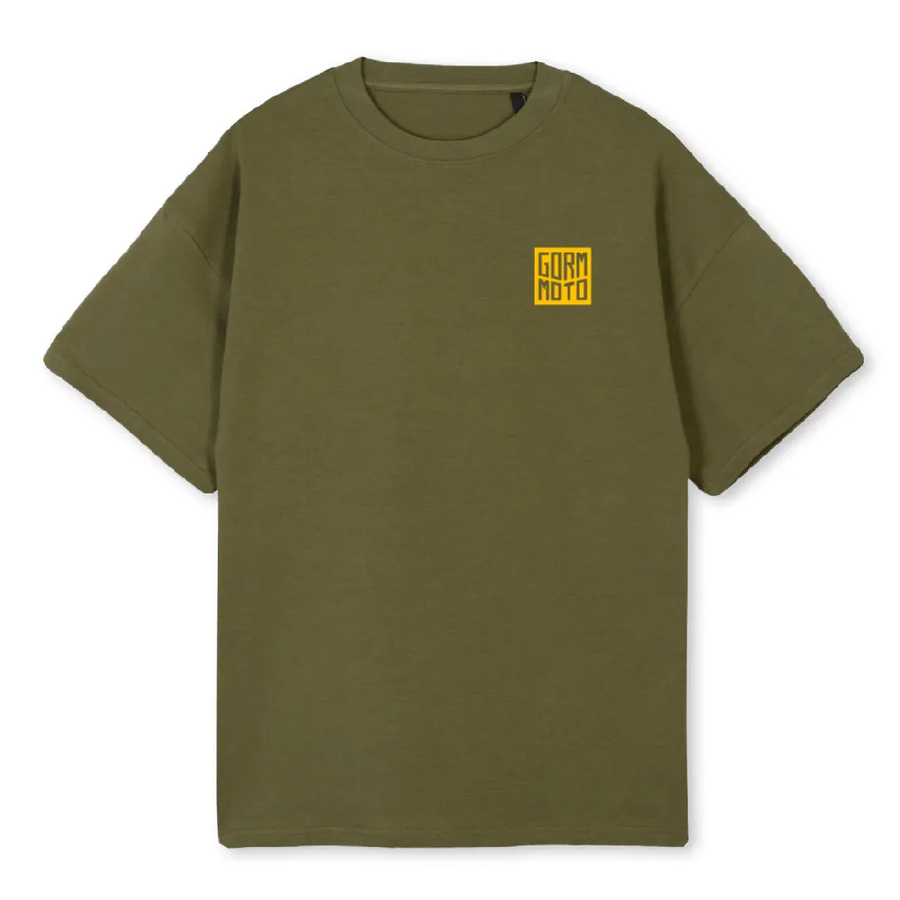 SMILEXL Kaki Oversized Tee.