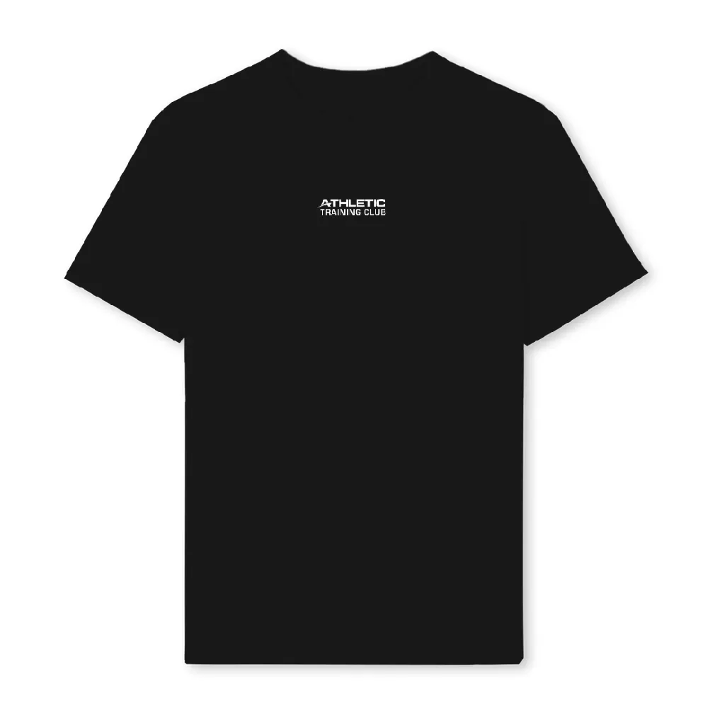 ATHLETICCLUBREGULARB Black Regular Tee.