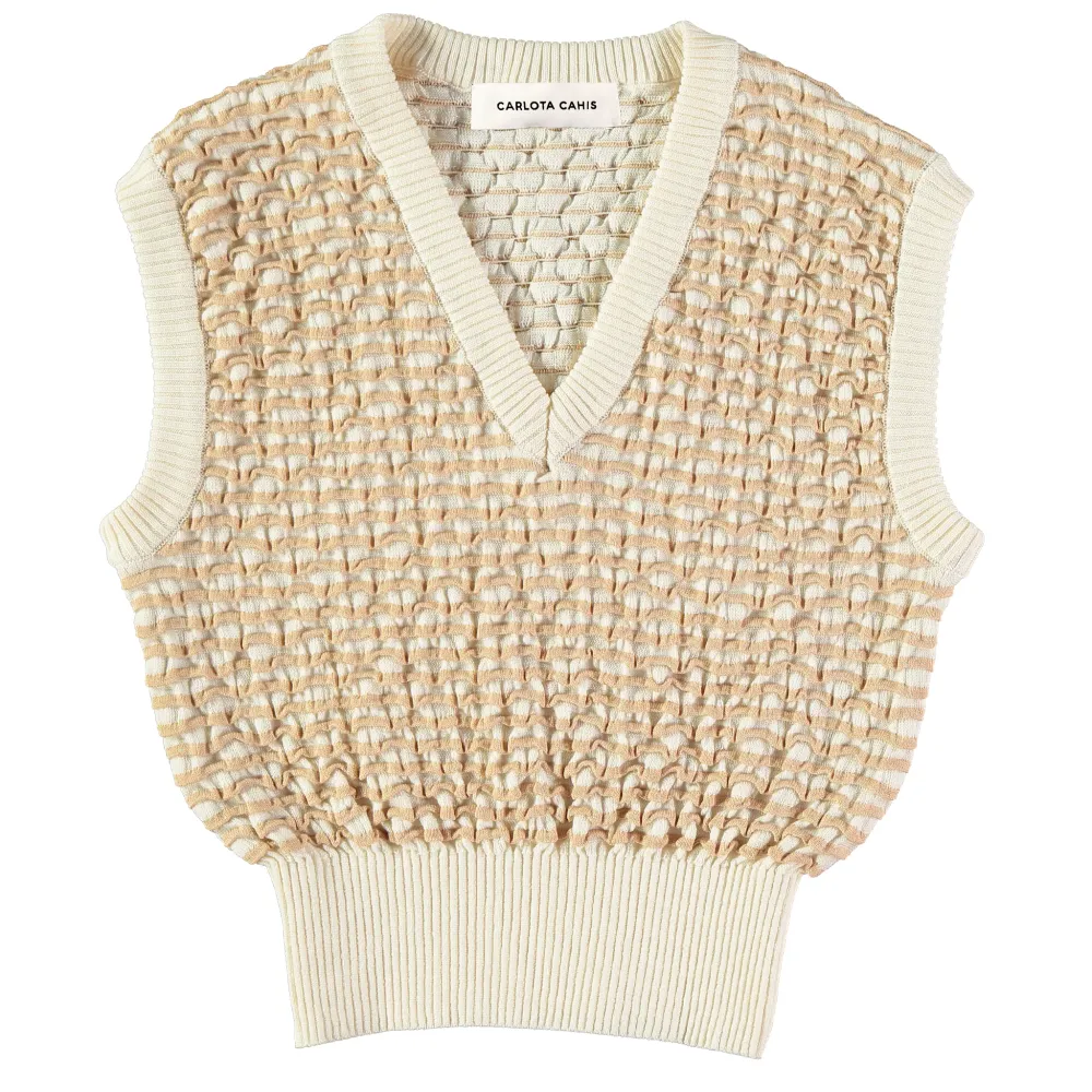 Cadaques Vest Ecru