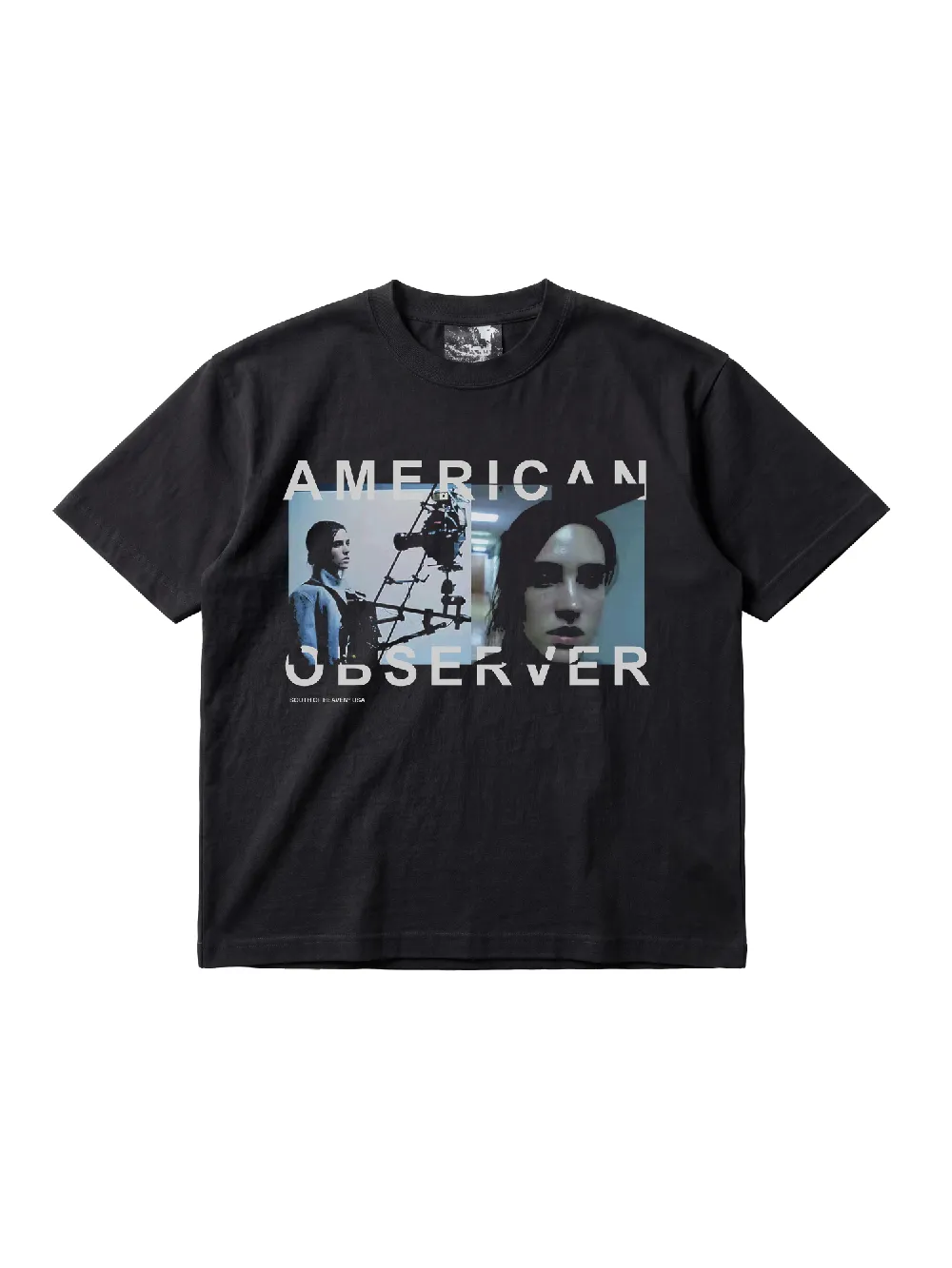 AMERICAN OBSERVER - Heavy Box Tee Black