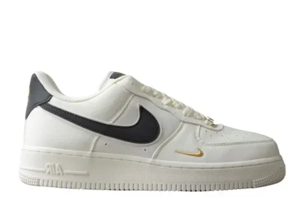 Air Force 1 Black White Gold