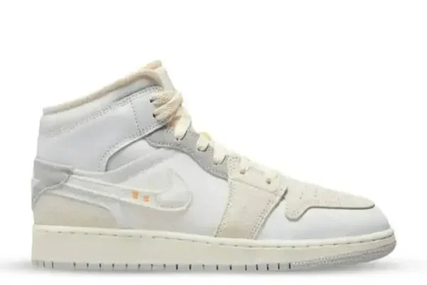 Jordan 1 Mid SE Craft Inside Out White Grey