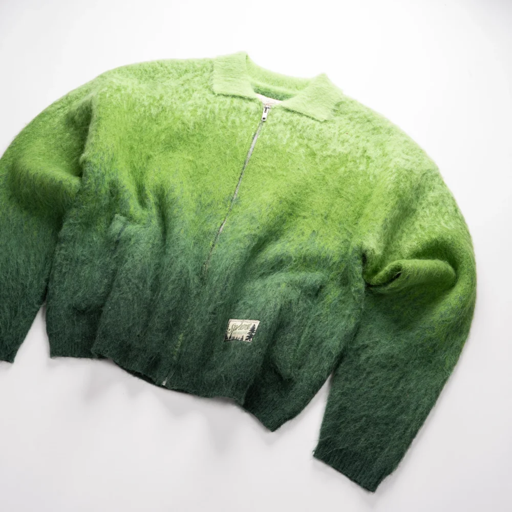 Pine Green Mohair Work Jacket - 3