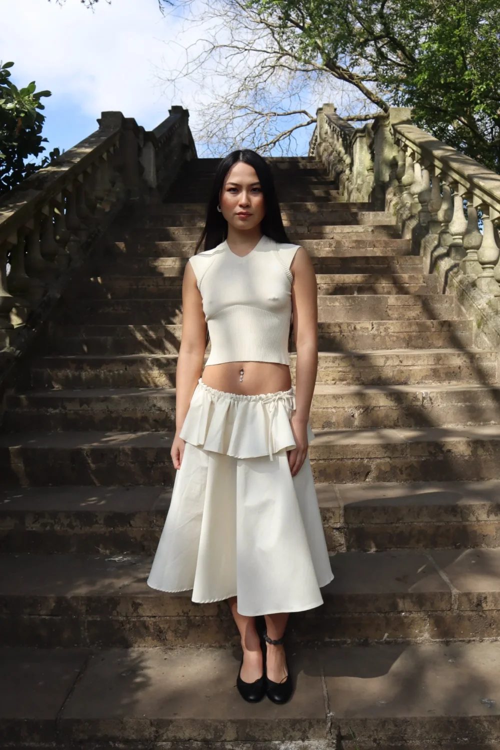 The Cloud Skirt Milk (Spring 25) — Caspar The Label