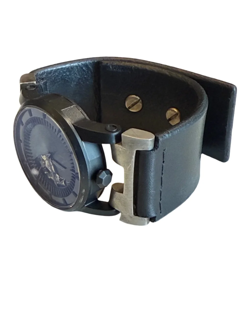 P4 X FOB Paris Watch #395 Phantom Straight Strap Studs Black Matte W010-011-0-DA-NG - 2