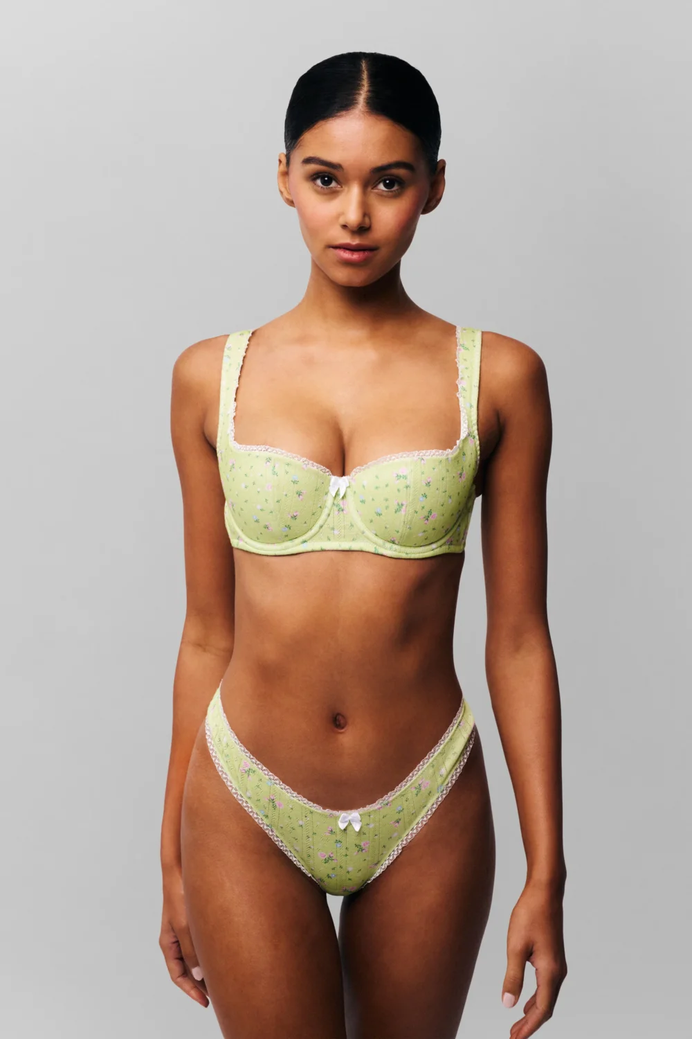 Pointelle Balconette Bra
