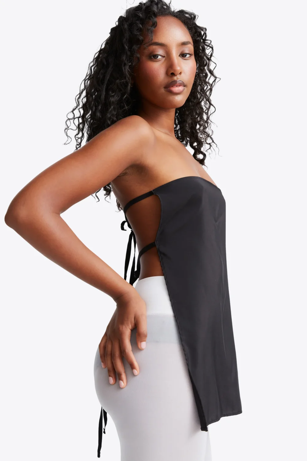 Skye Top - Black Silk - 3