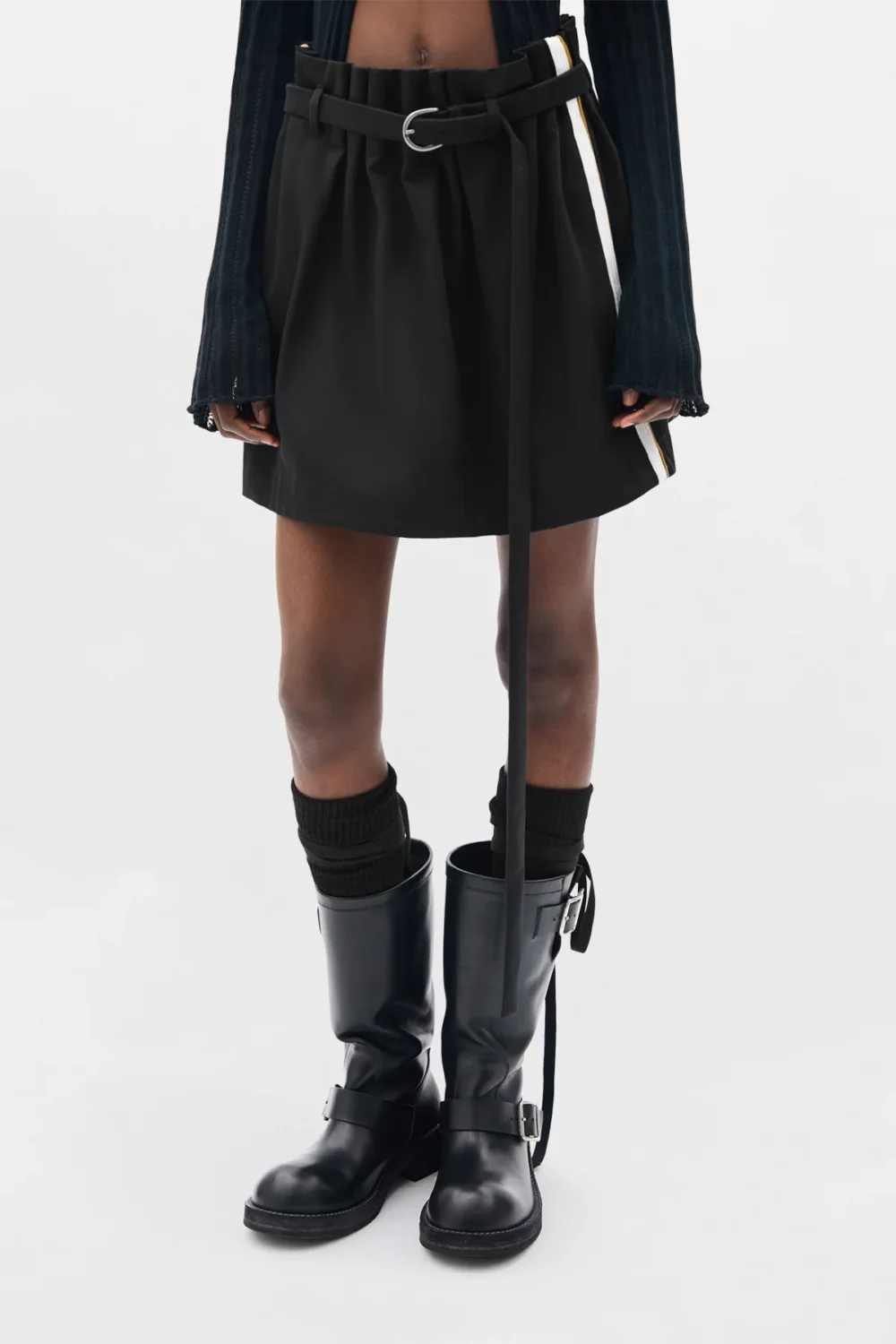 Haga Pleated Miniskirt